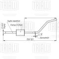 Trialli EAM0906 Renault Sandero (07-) дополнительный (резонатор) (алюминизированная сталь)